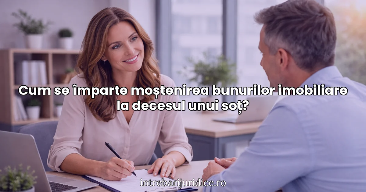 Cum se împarte moștenirea bunurilor imobiliare la decesul unui soț?