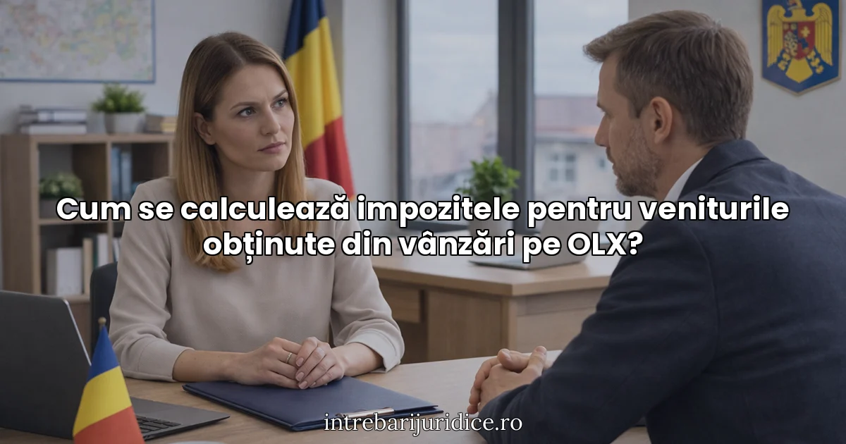 Cum se calculează impozitele pentru veniturile obținute din vânzări pe OLX?