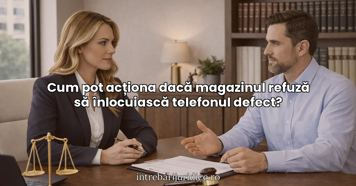 Cum pot acționa dacă magazinul refuză să înlocuiască telefonul defect?
