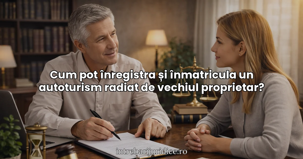 Cum pot înregistra și înmatricula un autoturism radiat de vechiul proprietar?