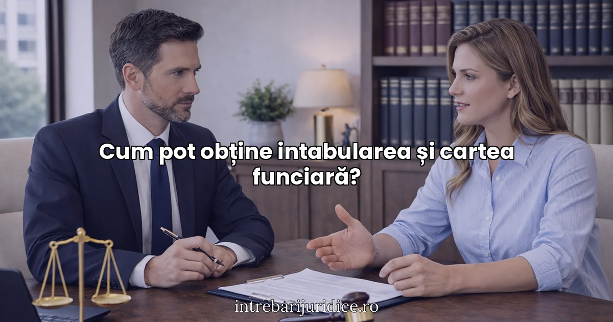 Cum pot obține intabularea și cartea funciară?