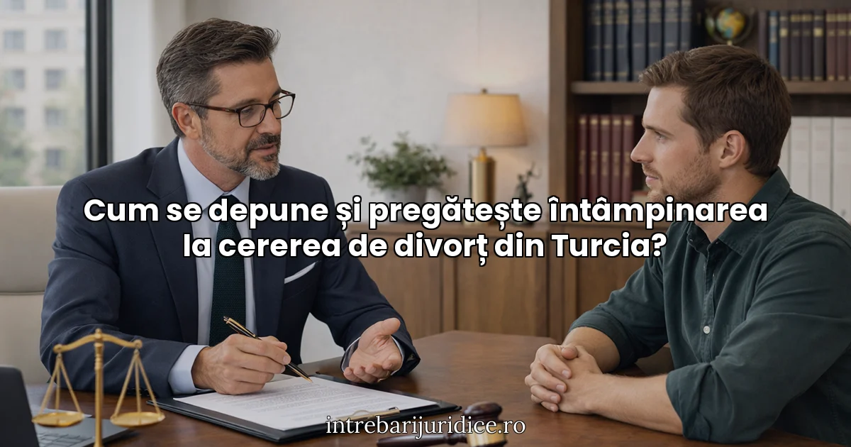 Cum se depune și pregătește întâmpinarea la cererea de divorț din Turcia?