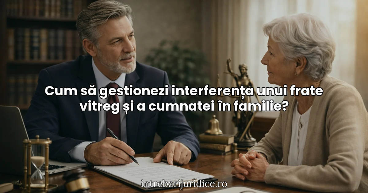 Cum să gestionezi interferența unui frate vitreg și a cumnatei în familie?