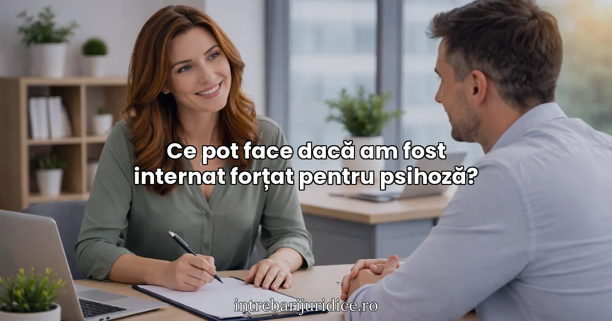 Ce pot face dacă am fost internat forțat pentru psihoză?