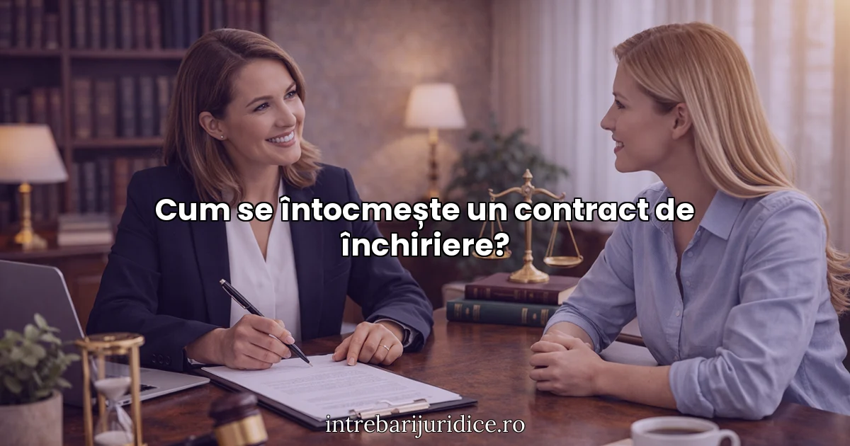 Cum se întocmește un contract de închiriere?