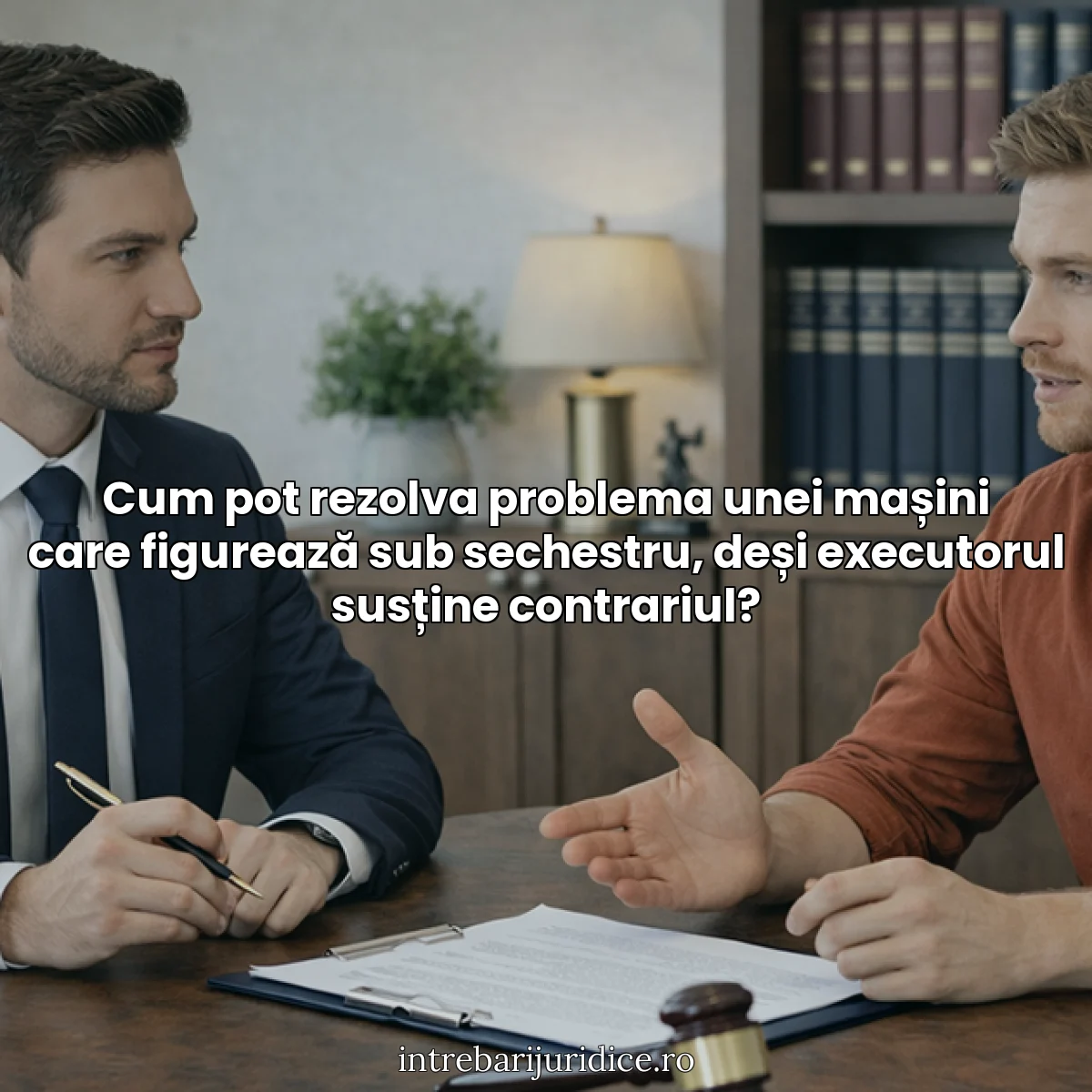 Cum pot rezolva problema unei mașini care figurează sub sechestru, deși ...