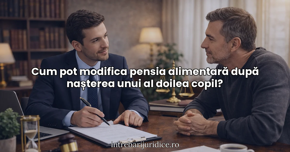 Cum pot modifica pensia alimentară după nașterea unui al doilea copil?