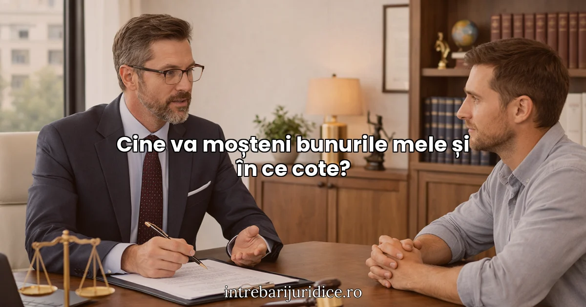 Cine va moșteni bunurile mele și în ce cote?