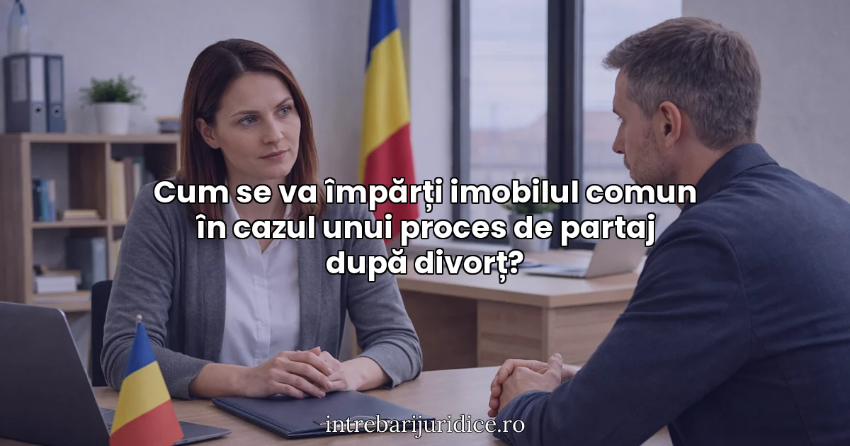 Cum se va împărți imobilul comun în cazul unui proces de partaj după divorț?