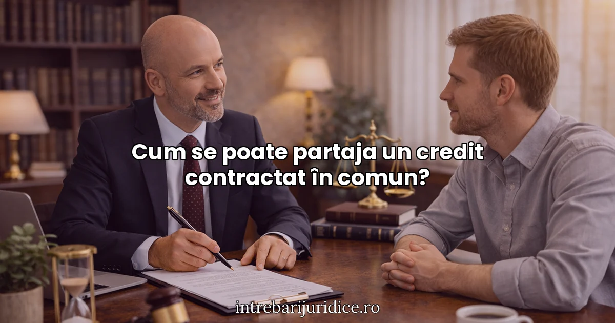 Cum se poate partaja un credit contractat în comun?