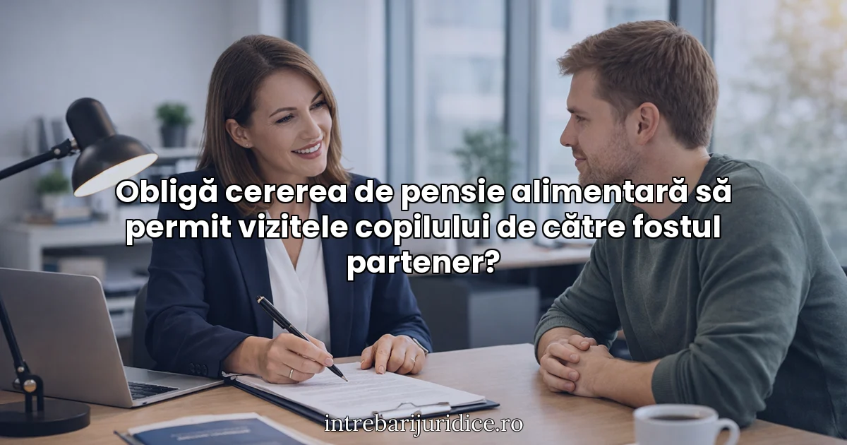 Obligă cererea de pensie alimentară să permit vizitele copilului de către fostul partener?
