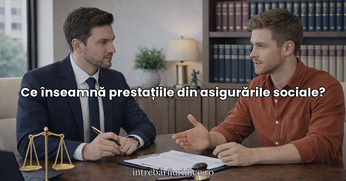 Ce înseamnă prestațiile din asigurările sociale?