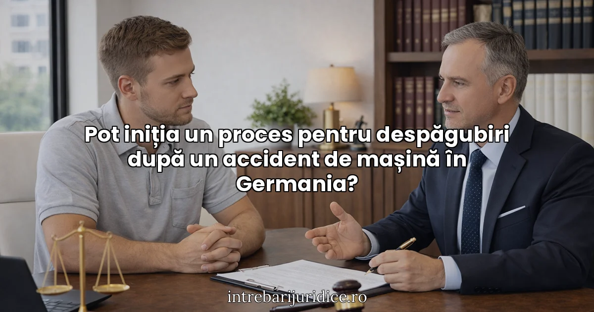Pot iniția un proces pentru despăgubiri după un accident de mașină în Germania?