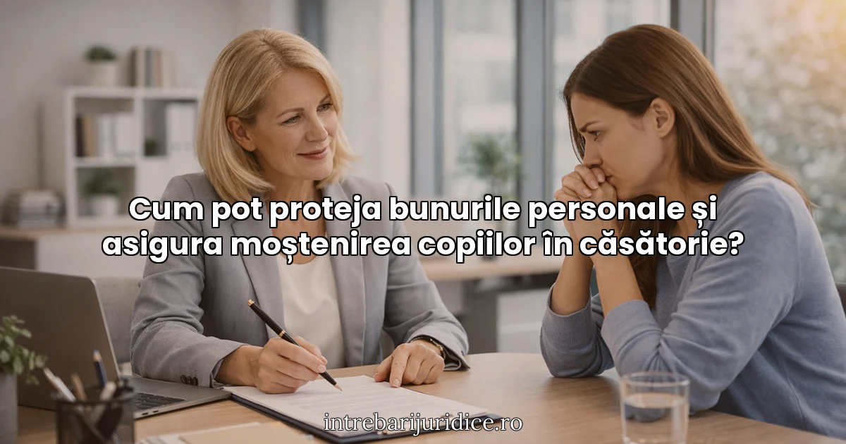 Cum pot proteja bunurile personale și asigura moștenirea copiilor în căsătorie?