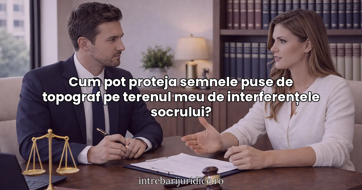 Cum pot proteja semnele puse de topograf pe terenul meu de interferențele socrului?