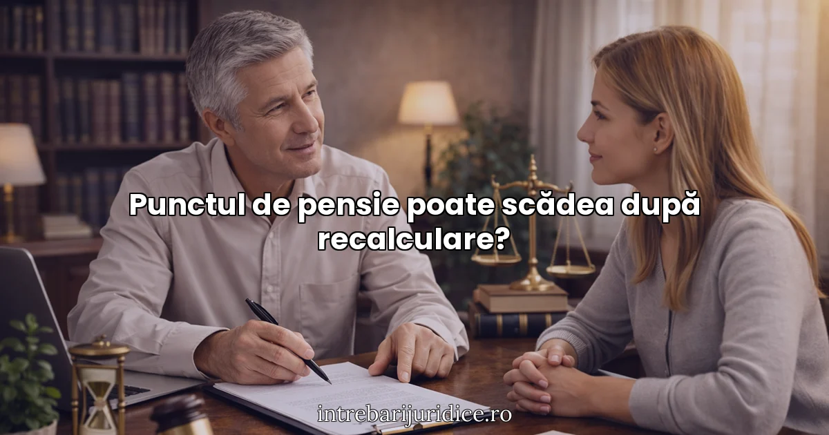 Punctul de pensie poate scădea după recalculare?
