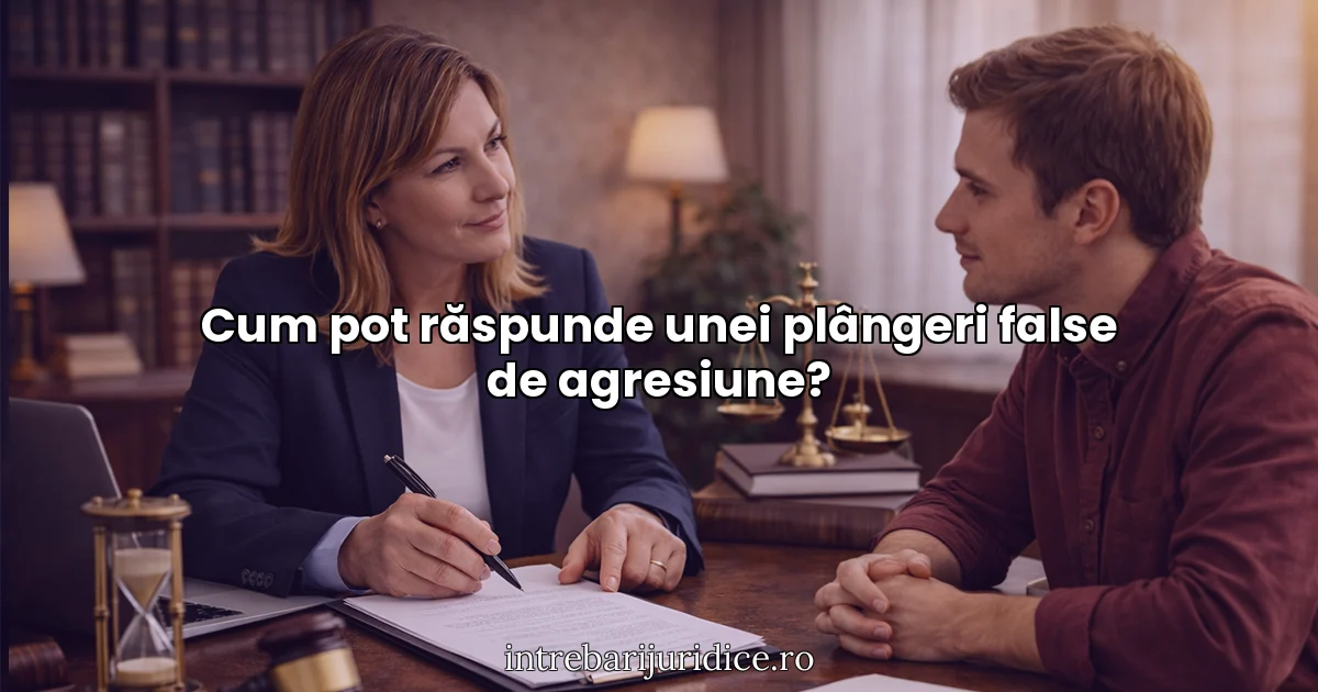 Cum pot răspunde unei plângeri false de agresiune?