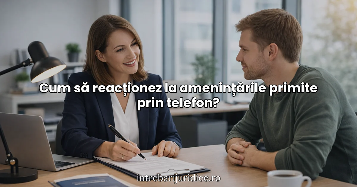 Cum să reacționez la amenințările primite prin telefon?