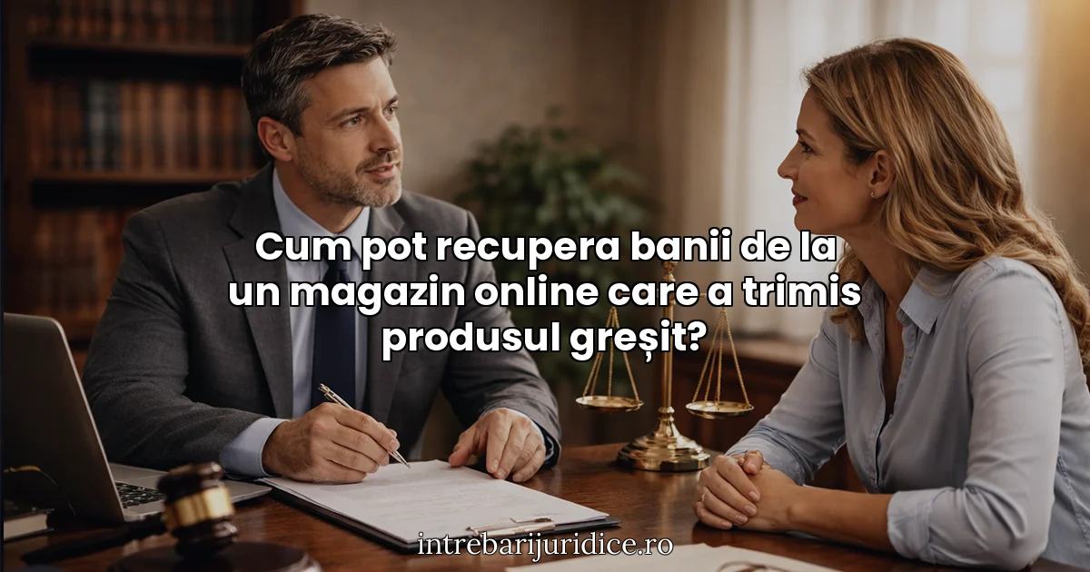 Cum pot recupera banii de la un magazin online care a trimis produsul greșit?