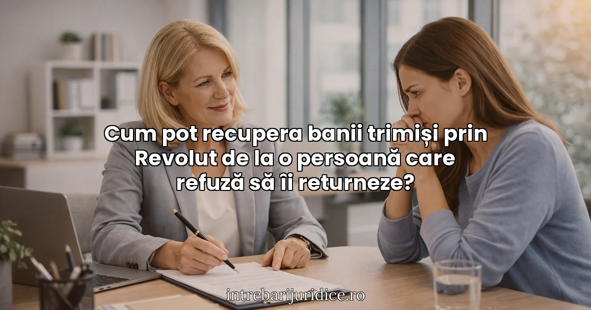 Cum pot recupera banii trimiși prin Revolut de la o persoană care refuză să îi returneze?