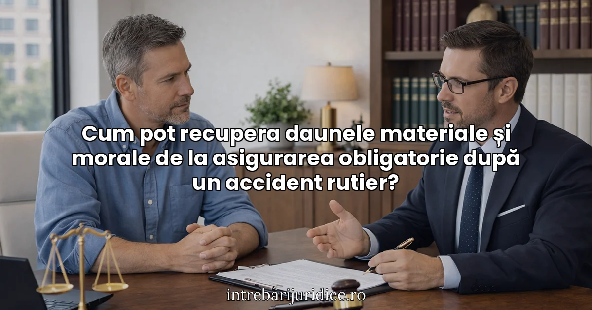 Cum pot recupera daunele materiale și morale de la asigurarea obligatorie după un accident rutier?