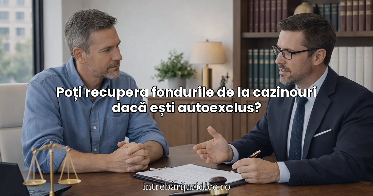 Poți recupera fondurile de la cazinouri dacă ești autoexclus?