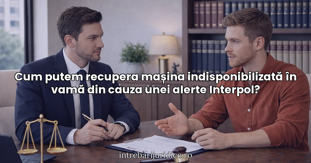 Cum putem recupera mașina indisponibilizată în vamă din cauza unei alerte Interpol?