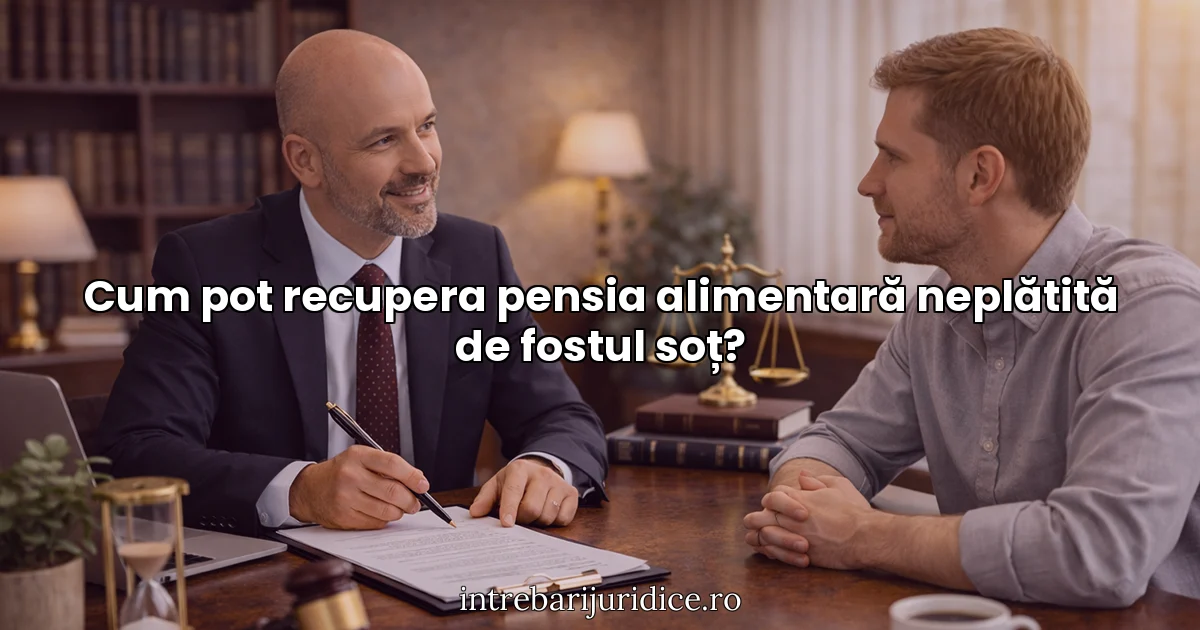 Cum pot recupera pensia alimentară neplătită de fostul soț?