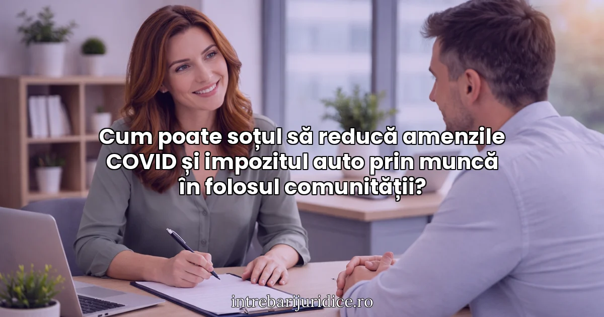 Cum poate soțul să reducă amenzile COVID și impozitul auto prin muncă în folosul comunității?