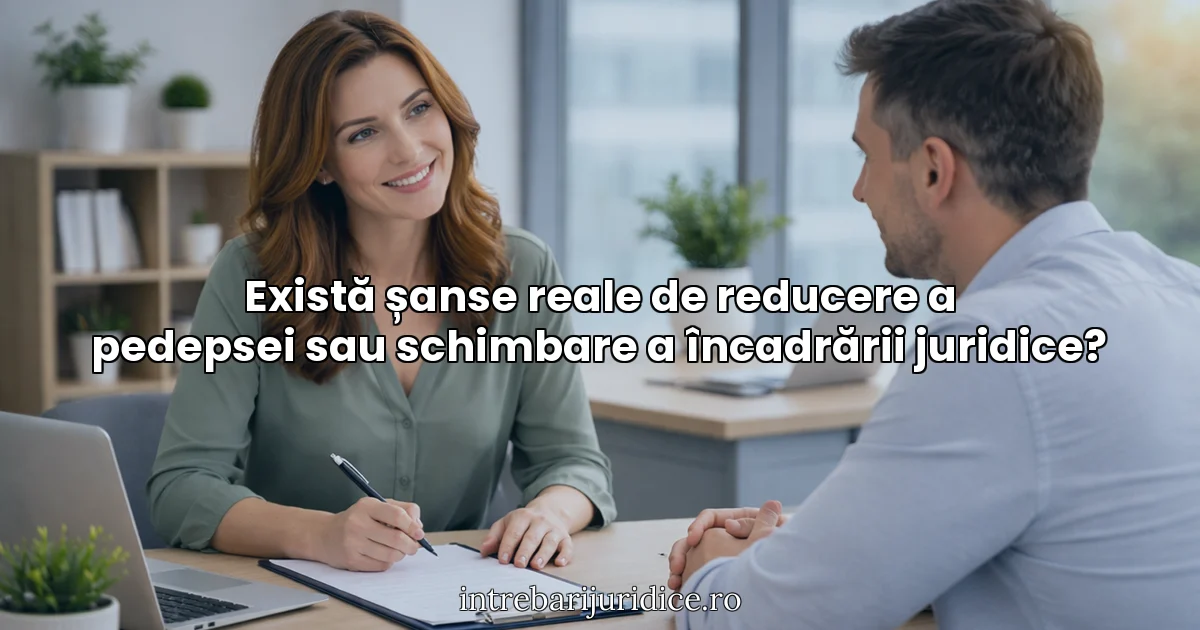 Există șanse reale de reducere a pedepsei sau schimbare a încadrării juridice?