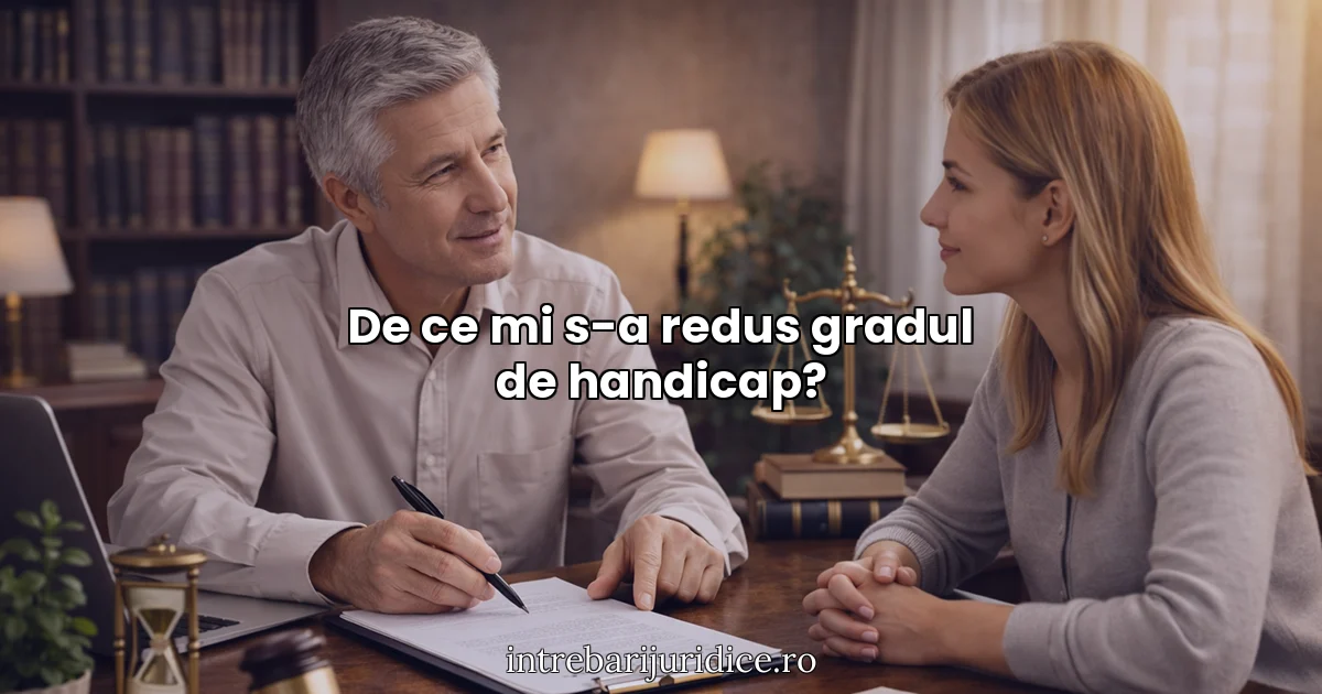 De ce mi s-a redus gradul de handicap?