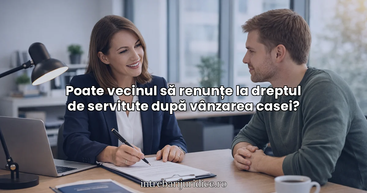 Poate vecinul să renunțe la dreptul de servitute după vânzarea casei?