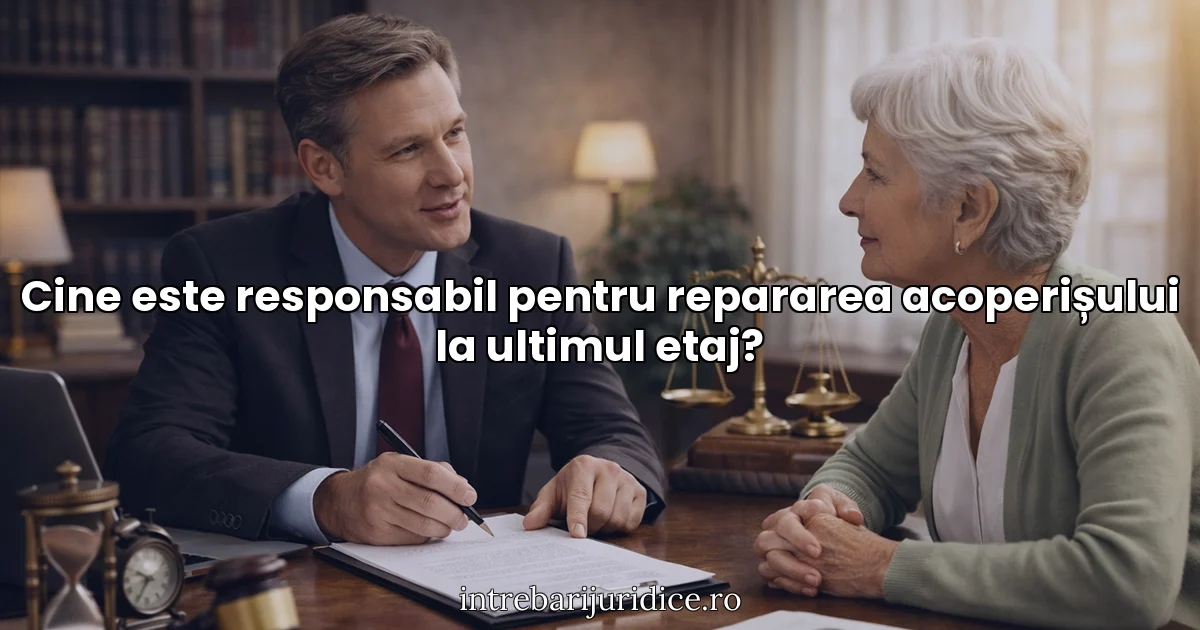 Cine este responsabil pentru repararea acoperișului la ultimul etaj?