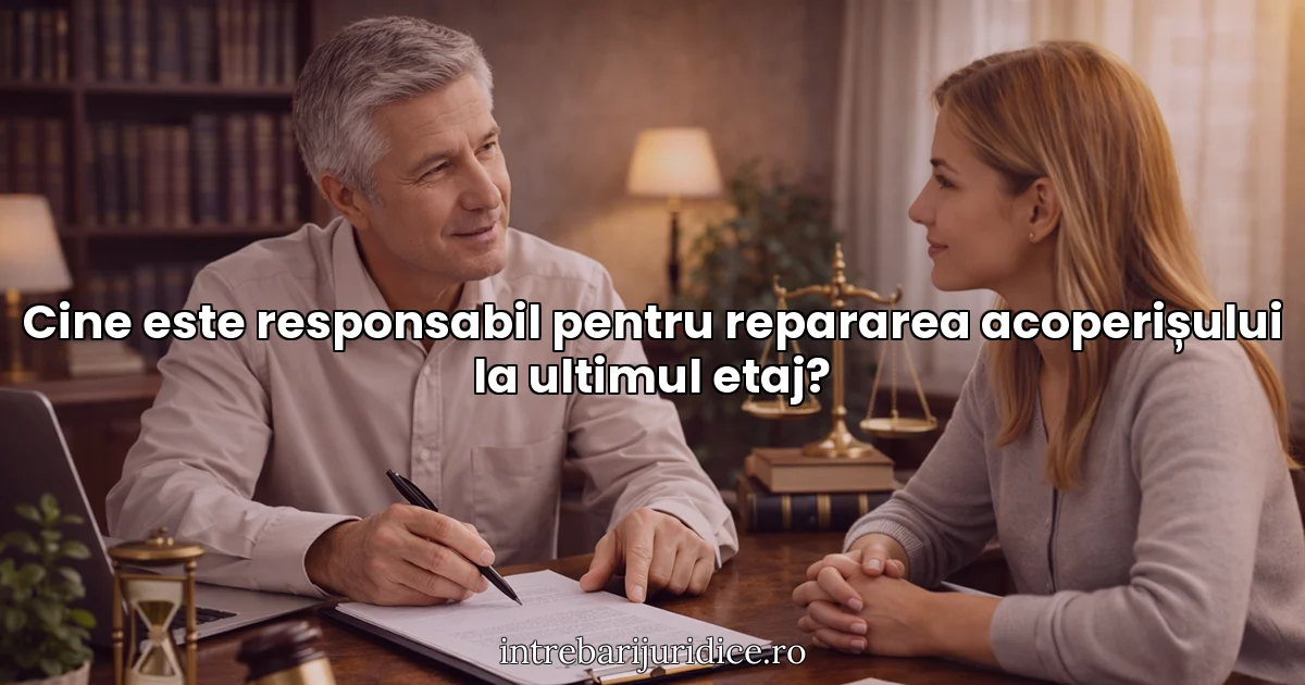 Cine este responsabil pentru repararea acoperișului la ultimul etaj?