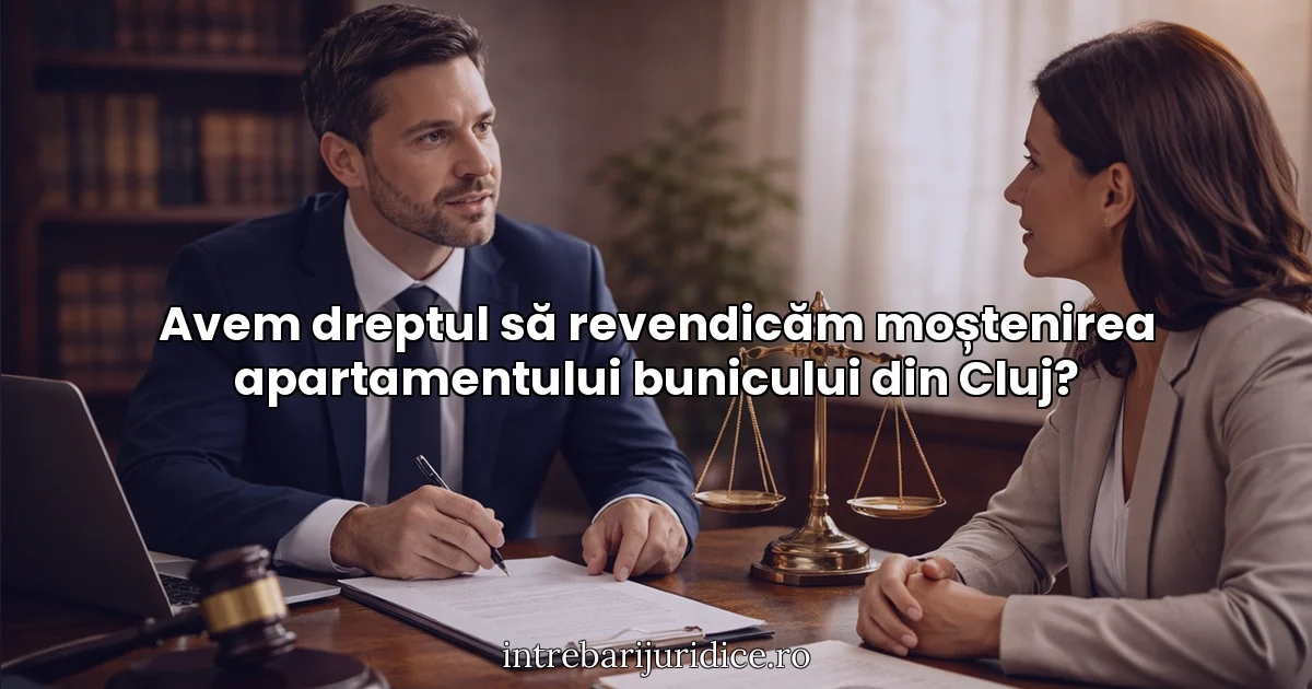 Avem dreptul să revendicăm moștenirea apartamentului bunicului din Cluj?