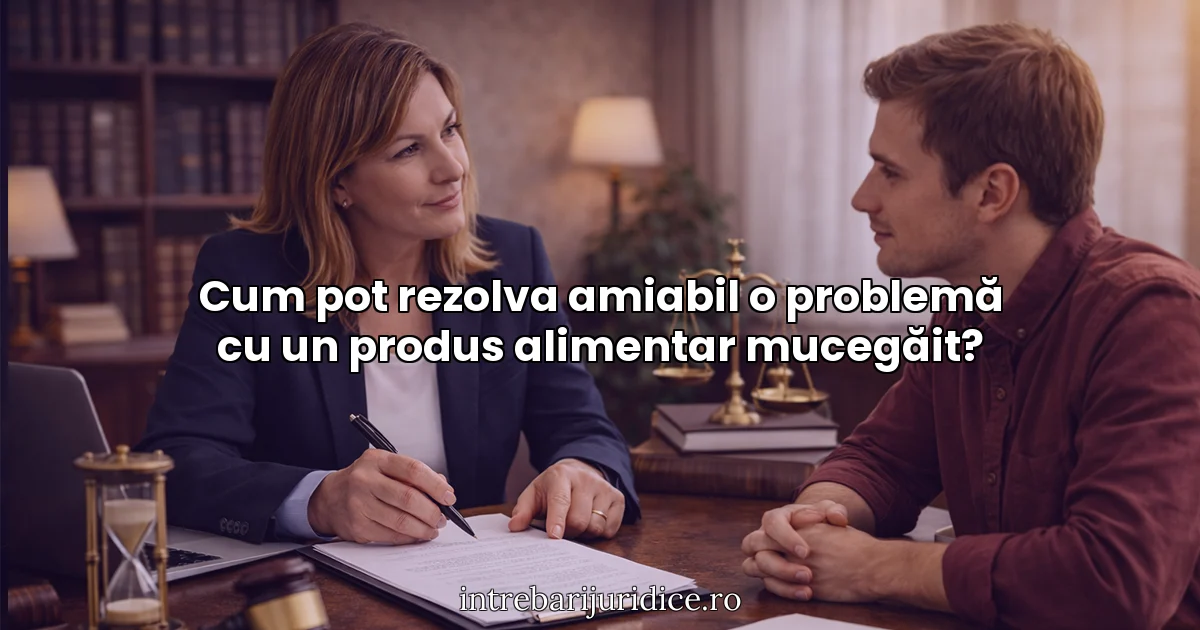 Cum pot rezolva amiabil o problemă cu un produs alimentar mucegăit?