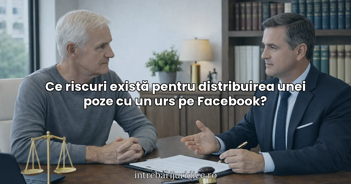Ce riscuri există pentru distribuirea unei poze cu un urs pe Facebook?