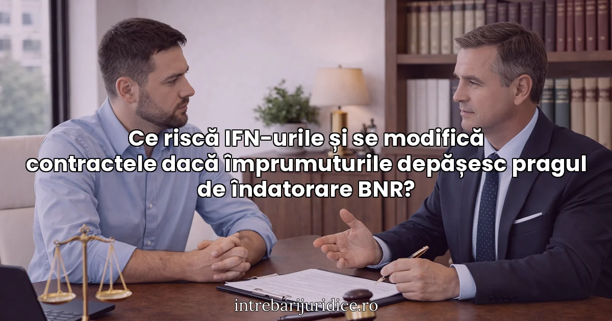 Ce riscă IFN-urile și se modifică contractele dacă împrumuturile depășesc pragul de îndatorare BNR?