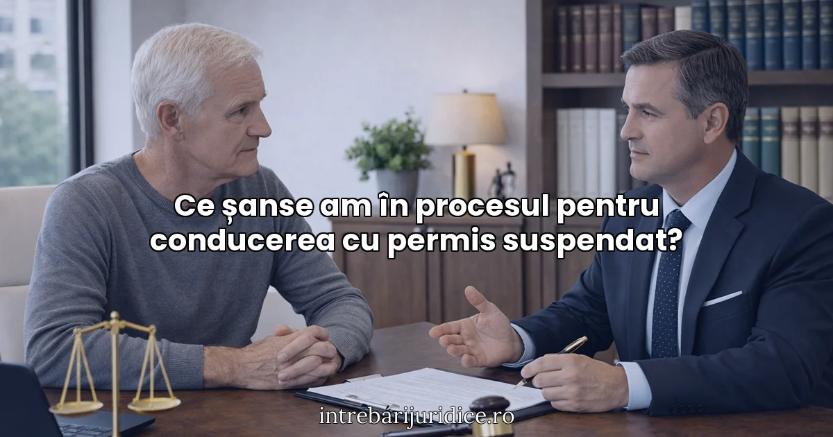 Ce șanse am în procesul pentru conducerea cu permis suspendat?