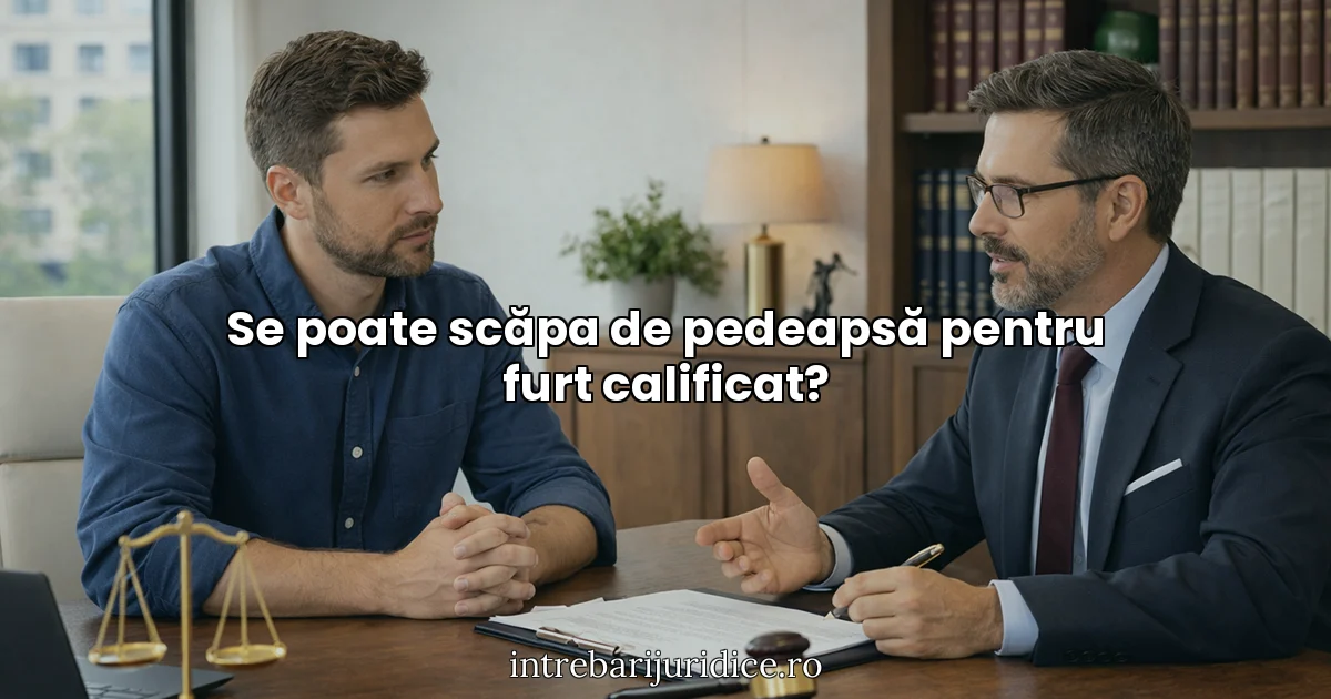 Se poate scăpa de pedeapsă pentru furt calificat?