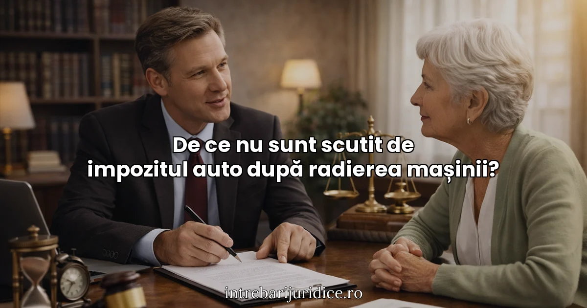 De ce nu sunt scutit de impozitul auto după radierea mașinii?