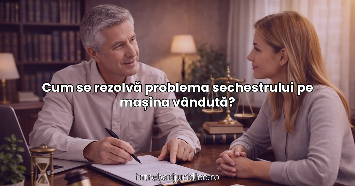Cum se rezolvă problema sechestrului pe mașina vândută?