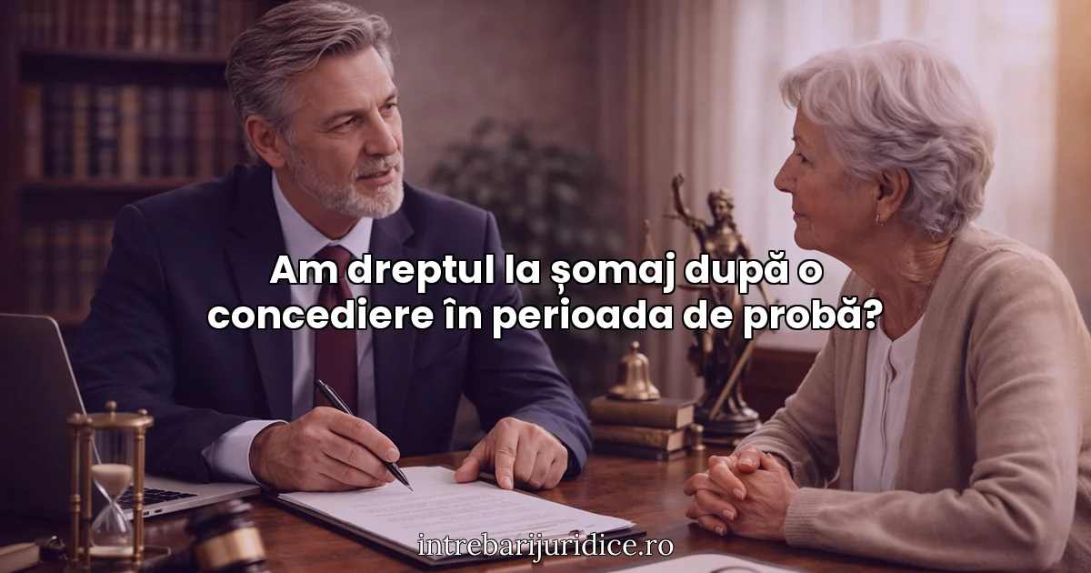 Am dreptul la șomaj după o concediere în perioada de probă?