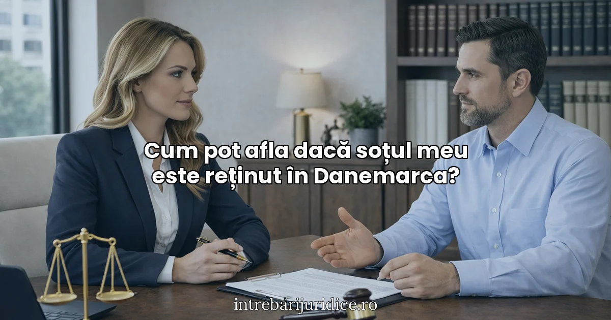 Cum pot afla dacă soțul meu este reținut în Danemarca?