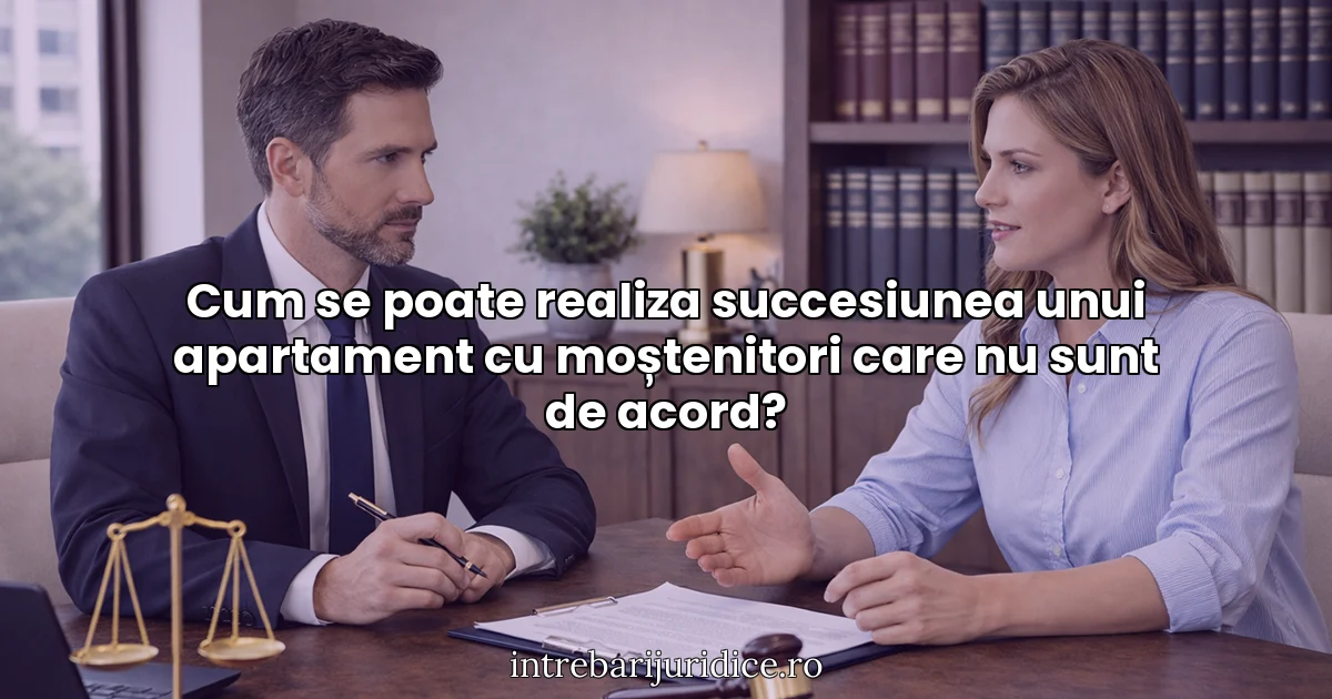 Cum se poate realiza succesiunea unui apartament cu moștenitori care nu sunt de acord?