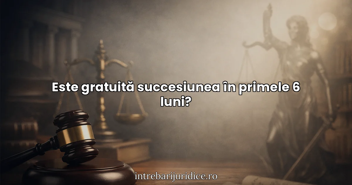 Este gratuită succesiunea în primele 6 luni?