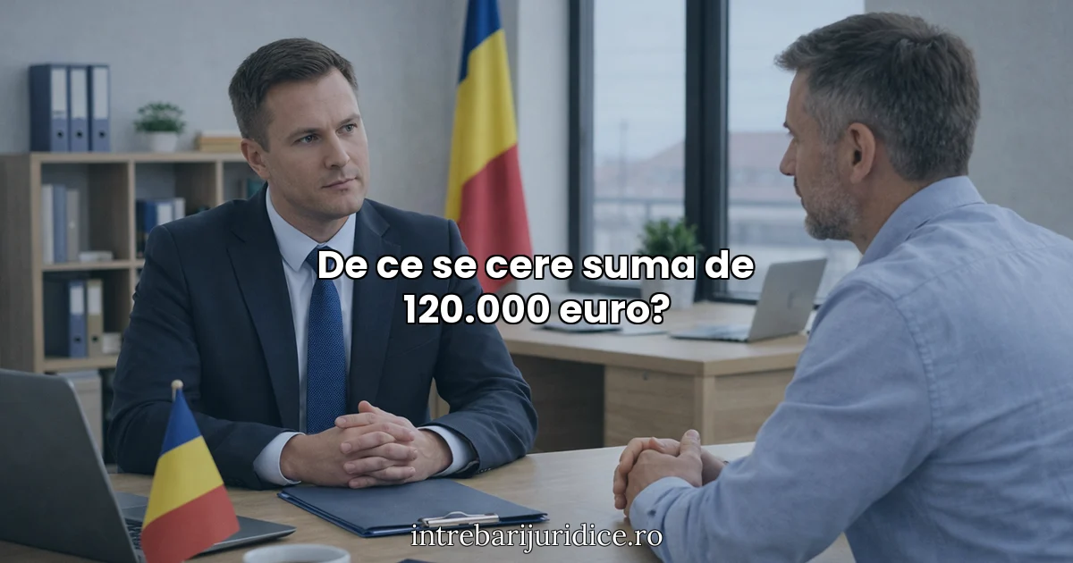 De ce se cere suma de 120.000 euro?
