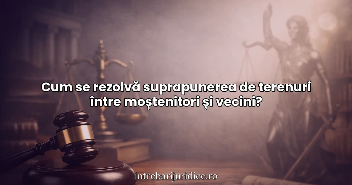 Cum se rezolvă suprapunerea de terenuri între moștenitori și vecini?
