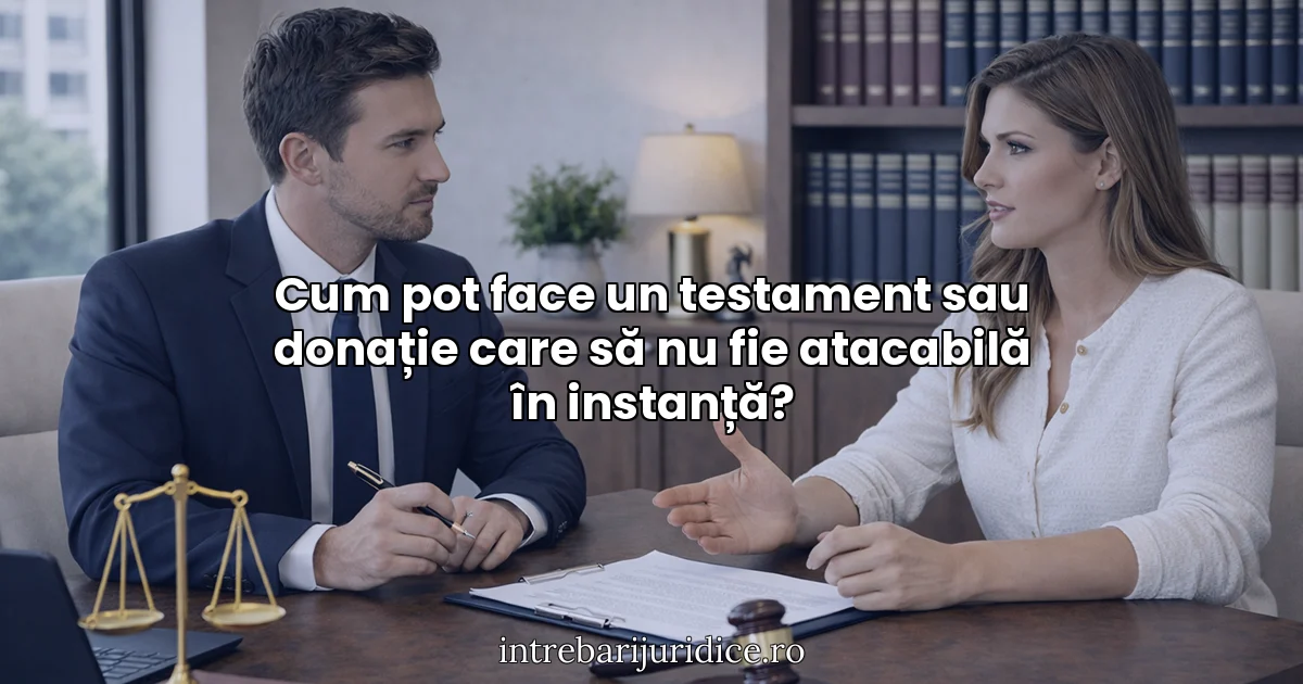 Cum pot face un testament sau donație care să nu fie atacabilă în instanță?