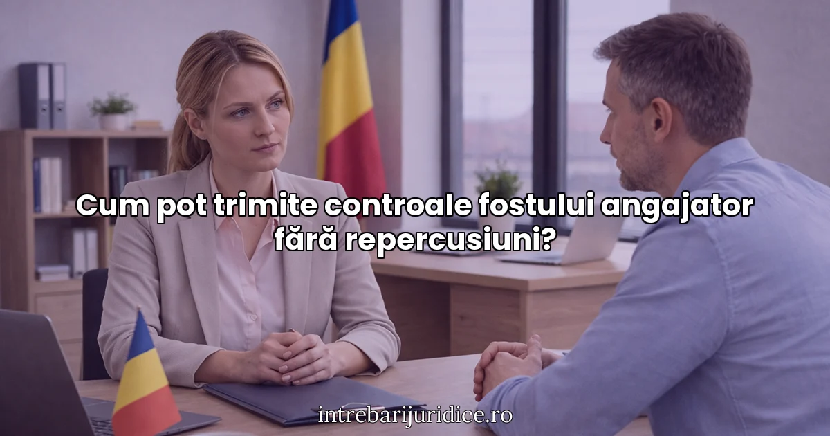 Cum pot trimite controale fostului angajator fără repercusiuni?